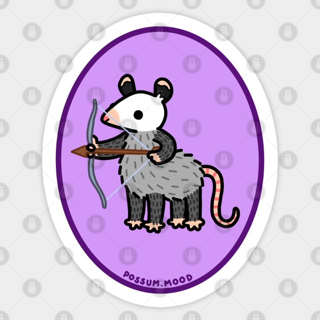 Sagittarius Sticker by Possum Mood